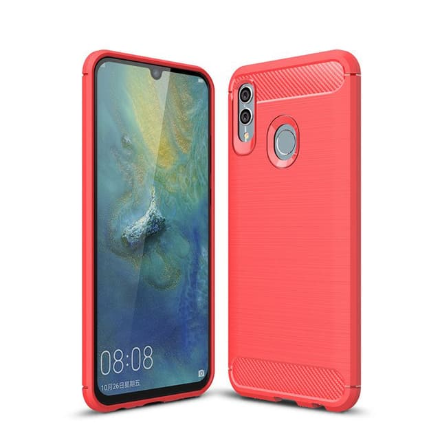 Stöttåligt Armor Carbon TPU-skal Huawei P Smart 2019 - Röd