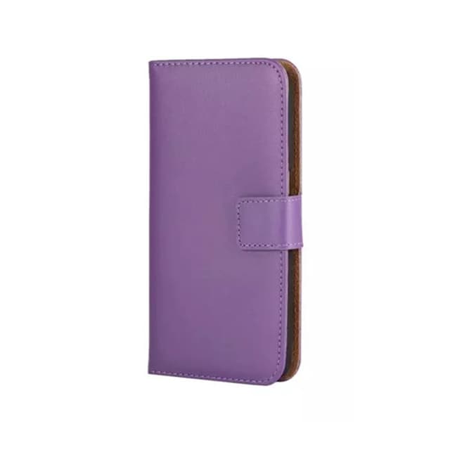 SKALO iPhone 11 Pro Max Lompakkokotelo Aitoa nahkaa - Violetti