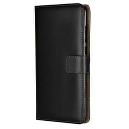 SKALO Xiaomi Redmi Note 7 Plånboksfodral Äkta Skinn - Svart