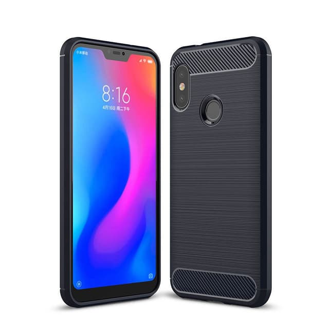 Stöttåligt Armor Carbon TPU-skal Xiaomi Mi A2 Lite - Blå