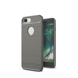 SKALO iPhone 7/8 Plus Armor Carbon Iskunkestävä TPU suojakuori - Harmaa