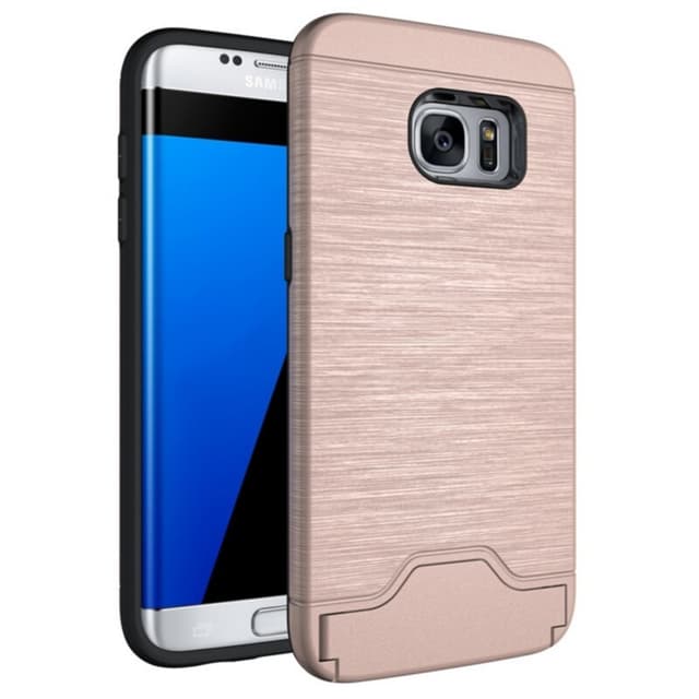 Samsung S7 | Armor skal | Korthållare - Rosa