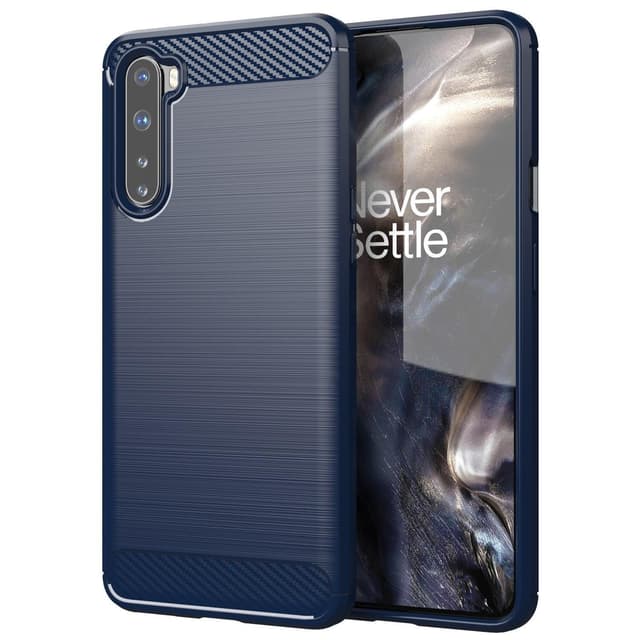 Stöttåligt Armor Carbon TPU-skal Oneplus Nord - Blå