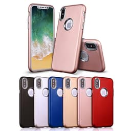 iPhone X/Xs | TPU-Skal Metallknappar - Rosa