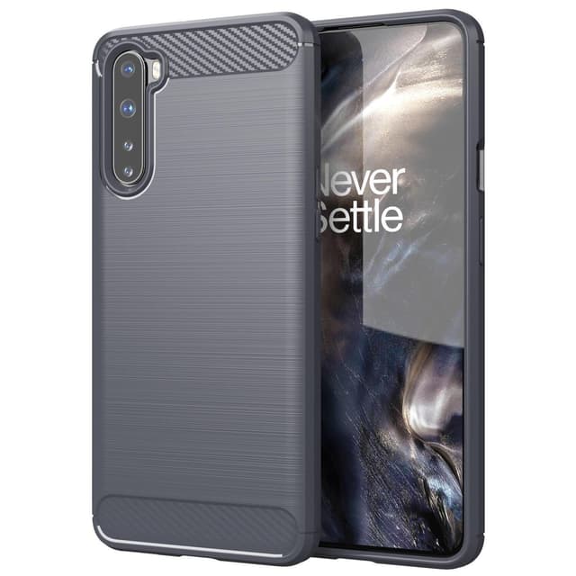 Stöttåligt Armor Carbon TPU-skal Oneplus Nord - Grå