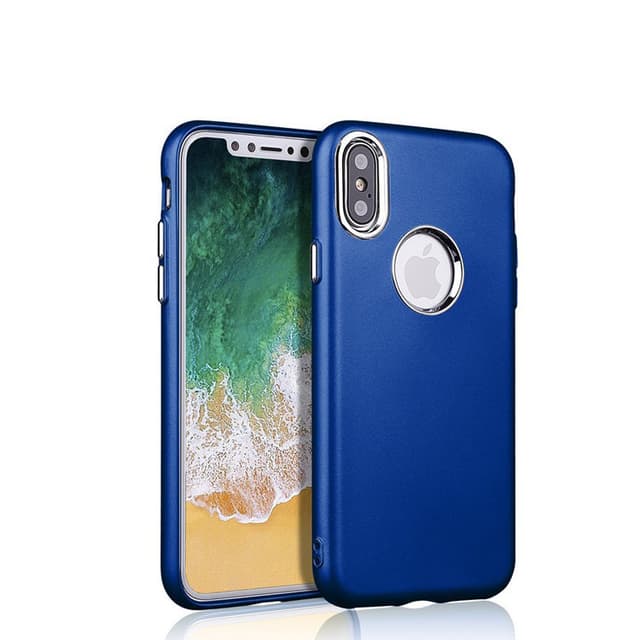 iPhone Xs Max | TPU-Skal Metallknappar - Blå