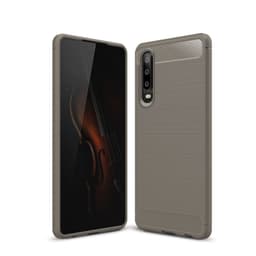 SKALO Huawei P30 Armor Carbon Iskunkestävä TPU suojakuori - Harmaa