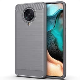 Stöttåligt Armor Carbon TPU-skal Xiaomi Poco F2 Pro - Grå