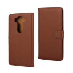 Plånboksfodral Äkta Skinn LG G4 - Brun