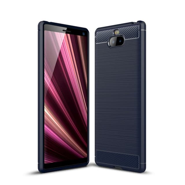 Stöttåligt Armor Carbon TPU-skal Sony Xperia 10 Plus - Blå