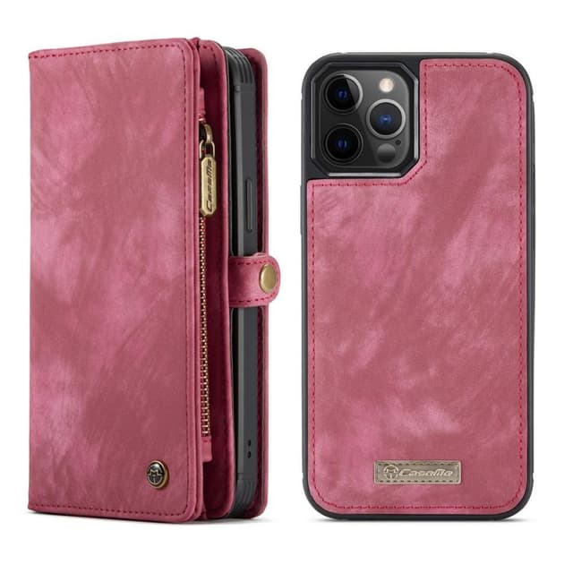 CASEME iPhone 12 Pro Max 2-i-1 Pung Telefonskal Rød