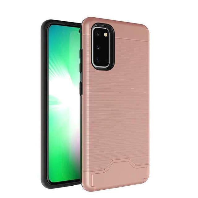 Samsung S20 Plus | Armor skal | Korthållare - Rosa