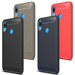 Stöttåligt Armor Carbon TPU-skal Huawei Y6 2019 - Svart