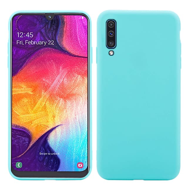 SKALO Samsung A70 Ultraohut TPU-kuori - Turkoosi