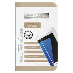 Panzer Curved Glass skjermbeskytter Galaxy S7 hvit