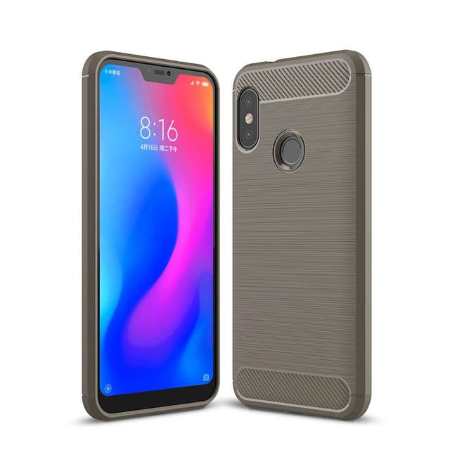 Stöttåligt Armor Carbon TPU-skal Xiaomi Mi A2 Lite - Grå