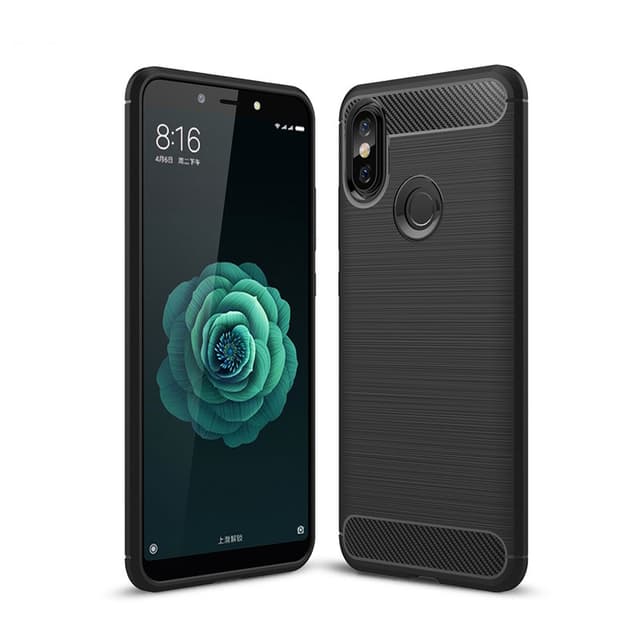 Stöttåligt Armor Carbon TPU-skal Xiaomi Mi A2 - Svart