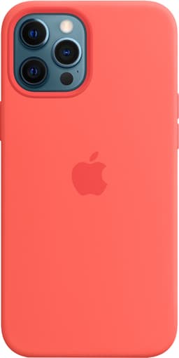 iPhone 12 Pro Max silikonecover med MagSafe (pink citrus)
