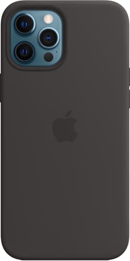 iPhone 12 Pro Max silikondeksel med MagSafe (sort)