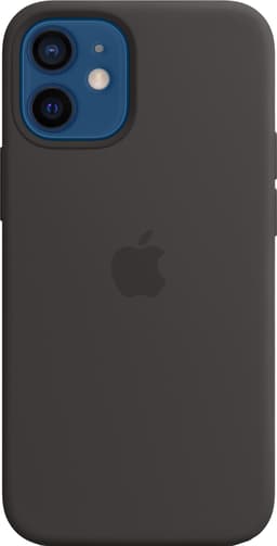 iPhone 12 Mini silikondeksel med MagSafe (sort)