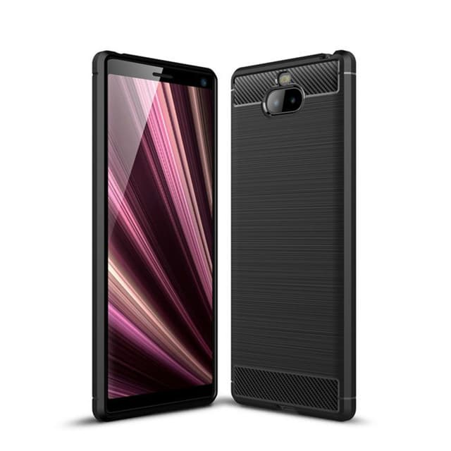 Stöttåligt Armor Carbon TPU-skal Sony Xperia 10 Plus - Svart