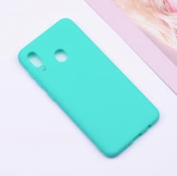 SKALO Samsung A40 Ultraohut TPU-kuori - Turkoosi