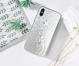 Extra tåligt 3D Diamant TPU iPhone 6/6S - Transparent