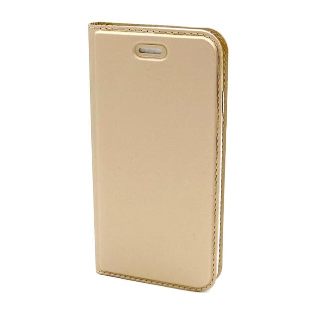 SKALO iPhone SE (2020/2022) Plånboksfodral Ultratunn design - Guld