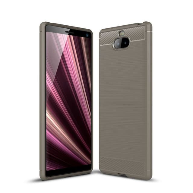 Stöttåligt Armor Carbon TPU-skal Sony Xperia 10 Plus - Grå