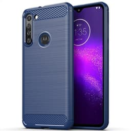 Stöttåligt Armor Carbon TPU-skal Moto G8 Power - Blå
