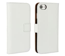SKALO iPhone 7/8 Plånboksfodral Äkta Skinn - Vit