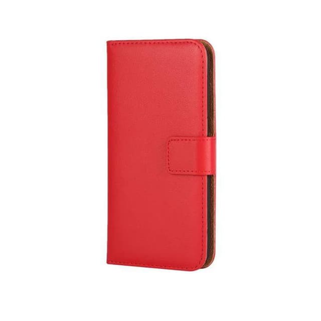 Plånboksfodral Äkta Skinn LG G4 - Röd