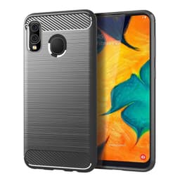 Stöttåligt Armor Carbon TPU-skal Samsung A20e - Grå