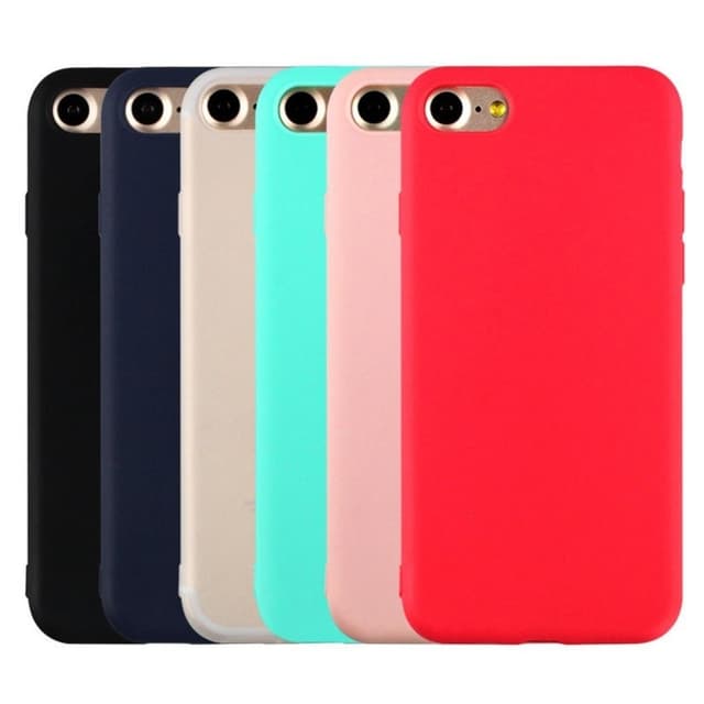 SKALO iPhone 7/8 Ultraohut TPU-kuori - Musta
