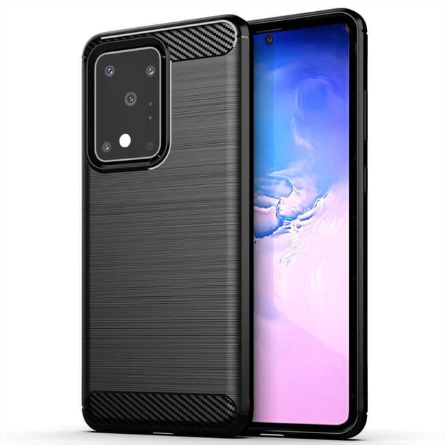 Stöttåligt Armor Carbon TPU-skal Samsung S20 Ultra - fler färger - Svart