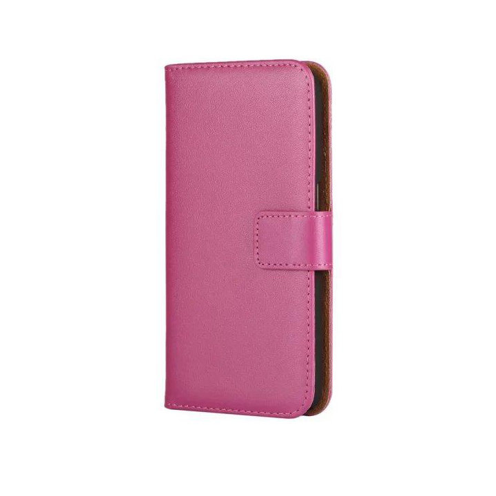SKALO iPhone 11 Pro Plånboksfodral Äkta Skinn - Cerise