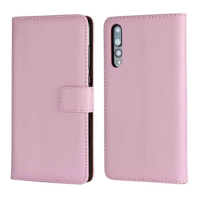 SKALO Huawei P20 Lompakkokotelo Aitoa nahkaa - Pinkki