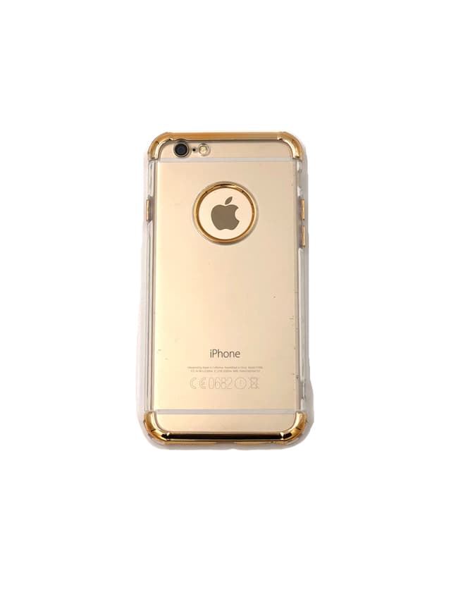 Extra tåligt design silikonskal | färgade kanter iPhone 8 - Guld