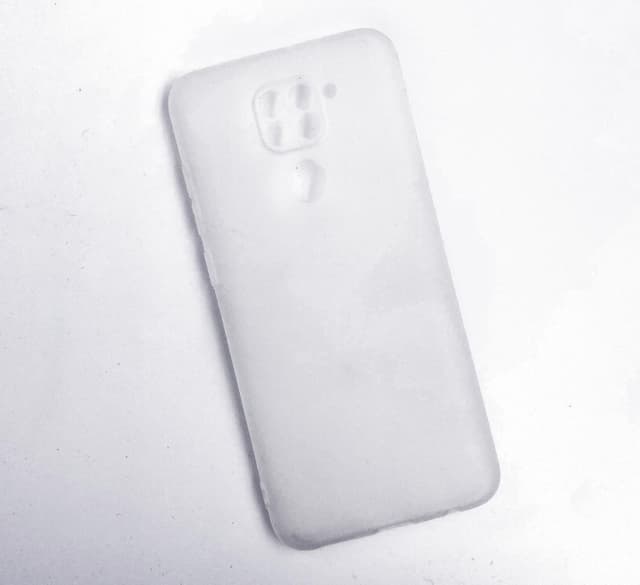 Xiaomi Redmi Note 9 Ultratunn Silikonskal - Vit-transparent