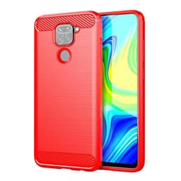 Stöttåligt Armor Carbon TPU-skal Xiaomi Redmi Note 9 - Röd