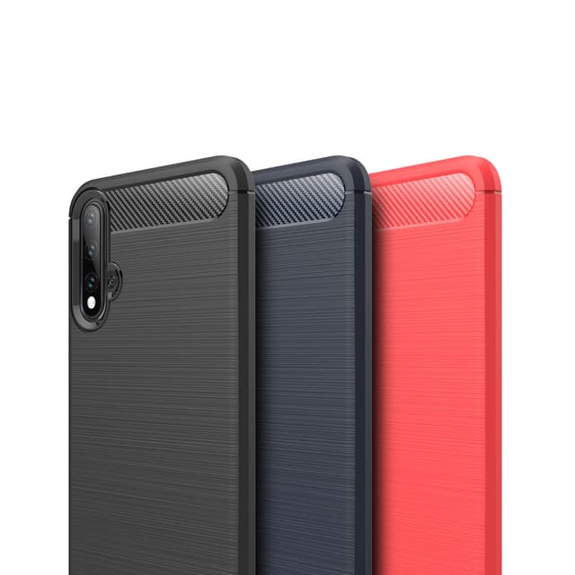 Stöttåligt Armor Carbon TPU-skal Huawei Nova 5T - Svart