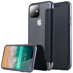 SKALO iPhone 11 Pro Max Lompakkokotelo TPU Ultra Ohut - Musta