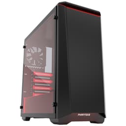 Phanteks Eclipse P400s PC-kotelo (musta/pun./ikkuna)