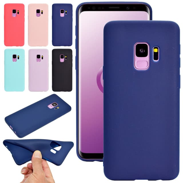 SKALO Samsung A8 (2018) Ultratynd TPU-skal - Blå