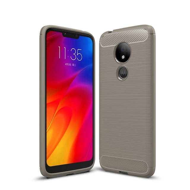 Stöttåligt Armor Carbon TPU-skal Moto G7 Play - Grå