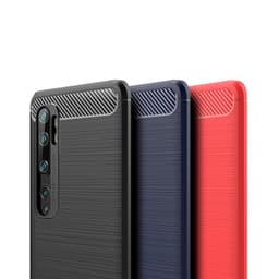 Stöttåligt Armor Carbon TPU-skal Xiaomi Mi Note 10 / Note 10 Pro - Grå