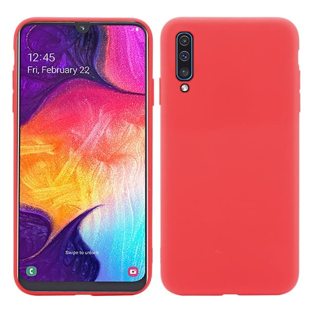 SKALO Samsung A70 Ultraohut TPU-kuori - Punainen