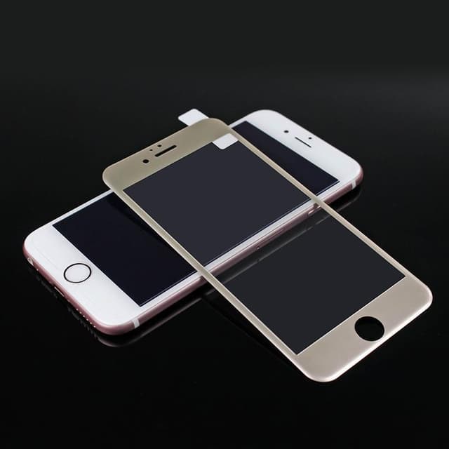 Heltäckande 3D Härdat Glas till iPhone 7/8 PLUS - Guld - Guld