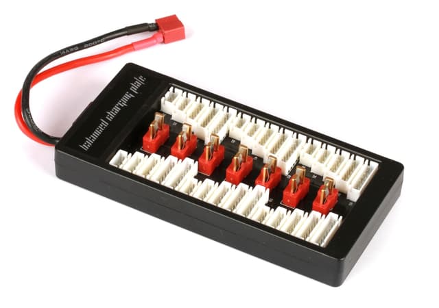Multiladebrett for 1-6 LiPo-batterier - XH Deans