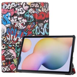 Trifoldet stativ Smart Taske til Samsung Galaxy Tab S7 Plus/S8+ - Graffiti
